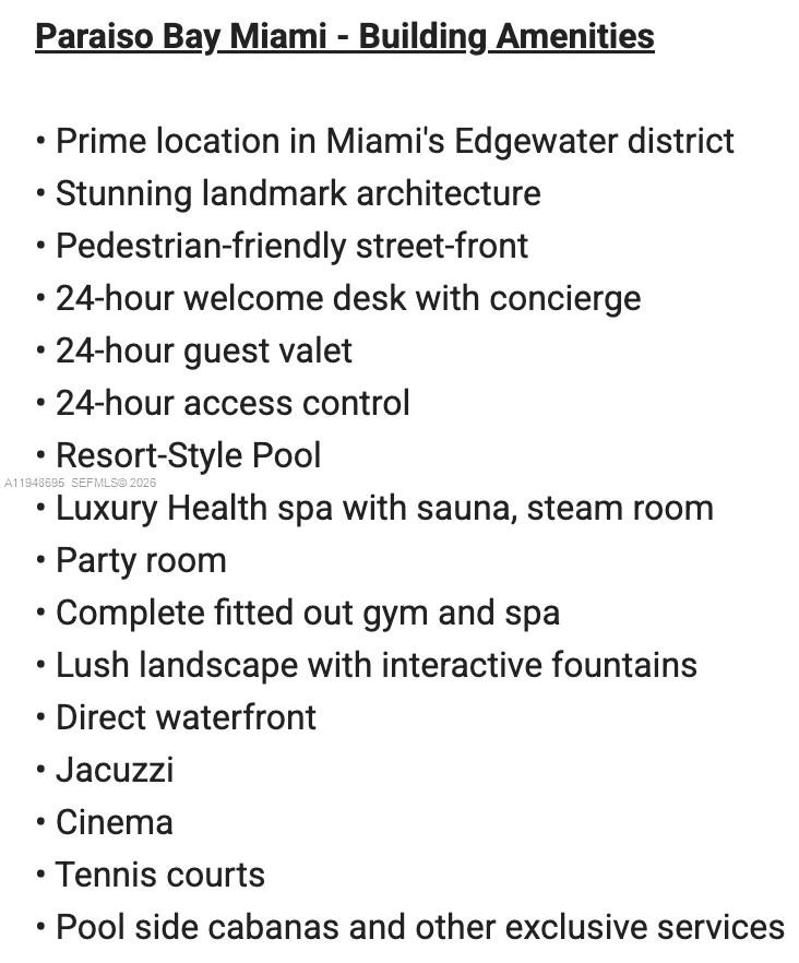 650 NE 32nd St #4306, Miami FL 33137