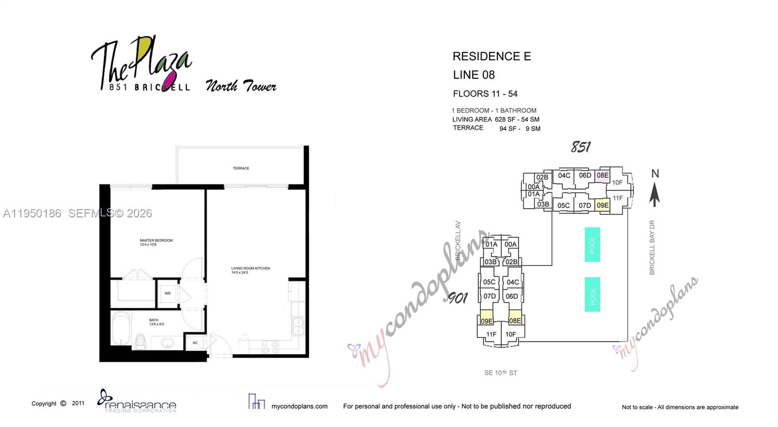 950 Brickell Bay Dr #4108, Miami FL 33131