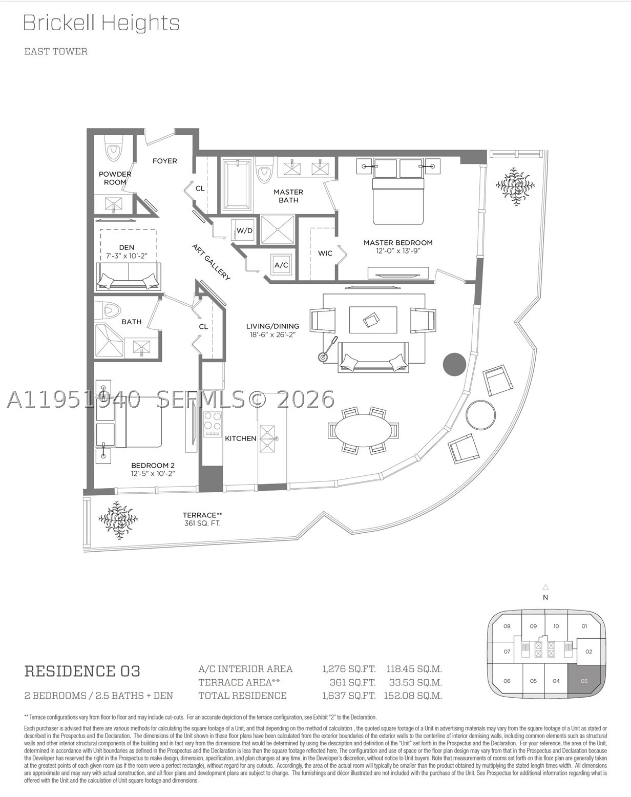 45 SW 9 ST #1603, Miami FL 33130