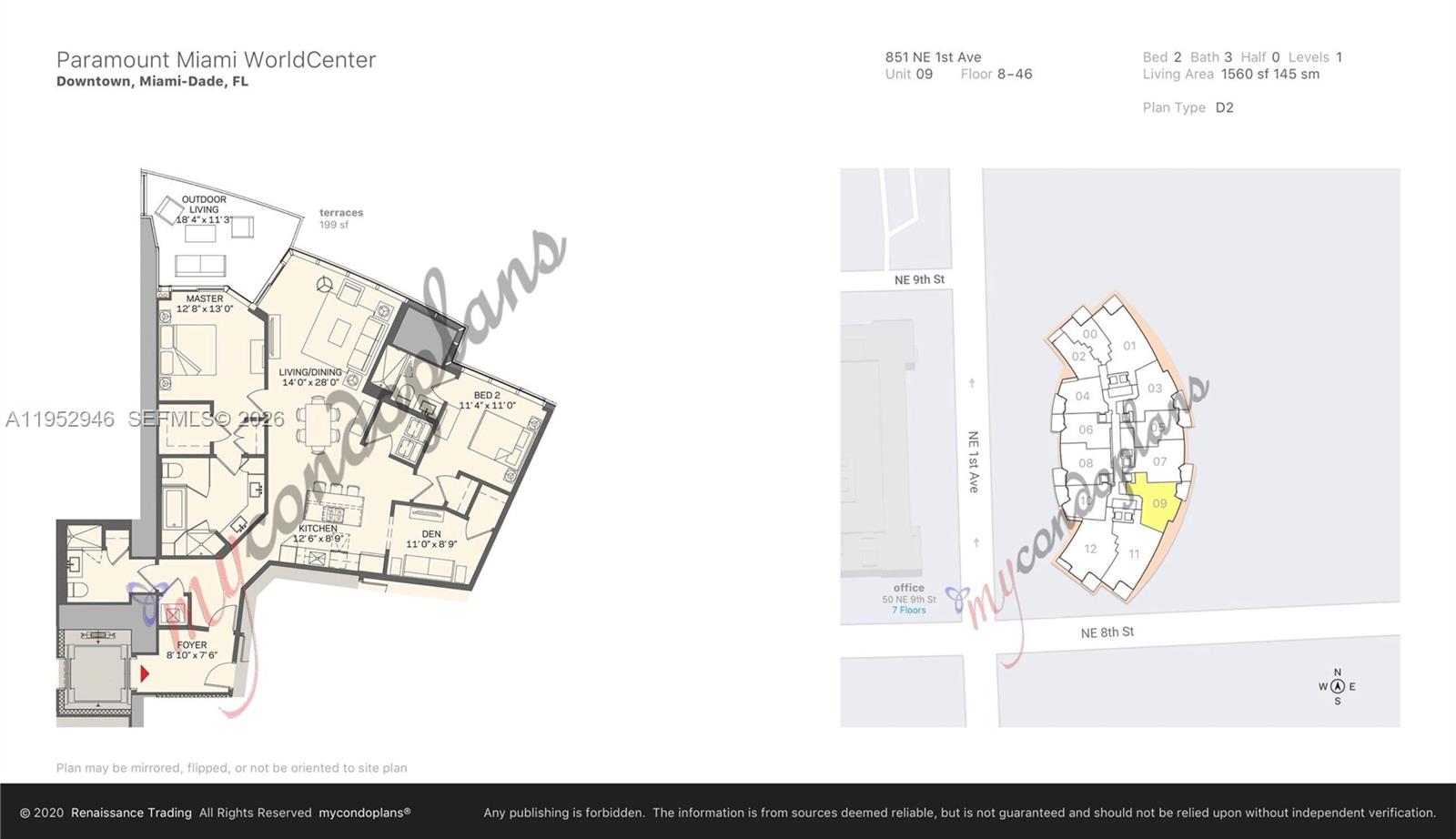 851 NE 1st Avenue #1409, Miami FL 33132