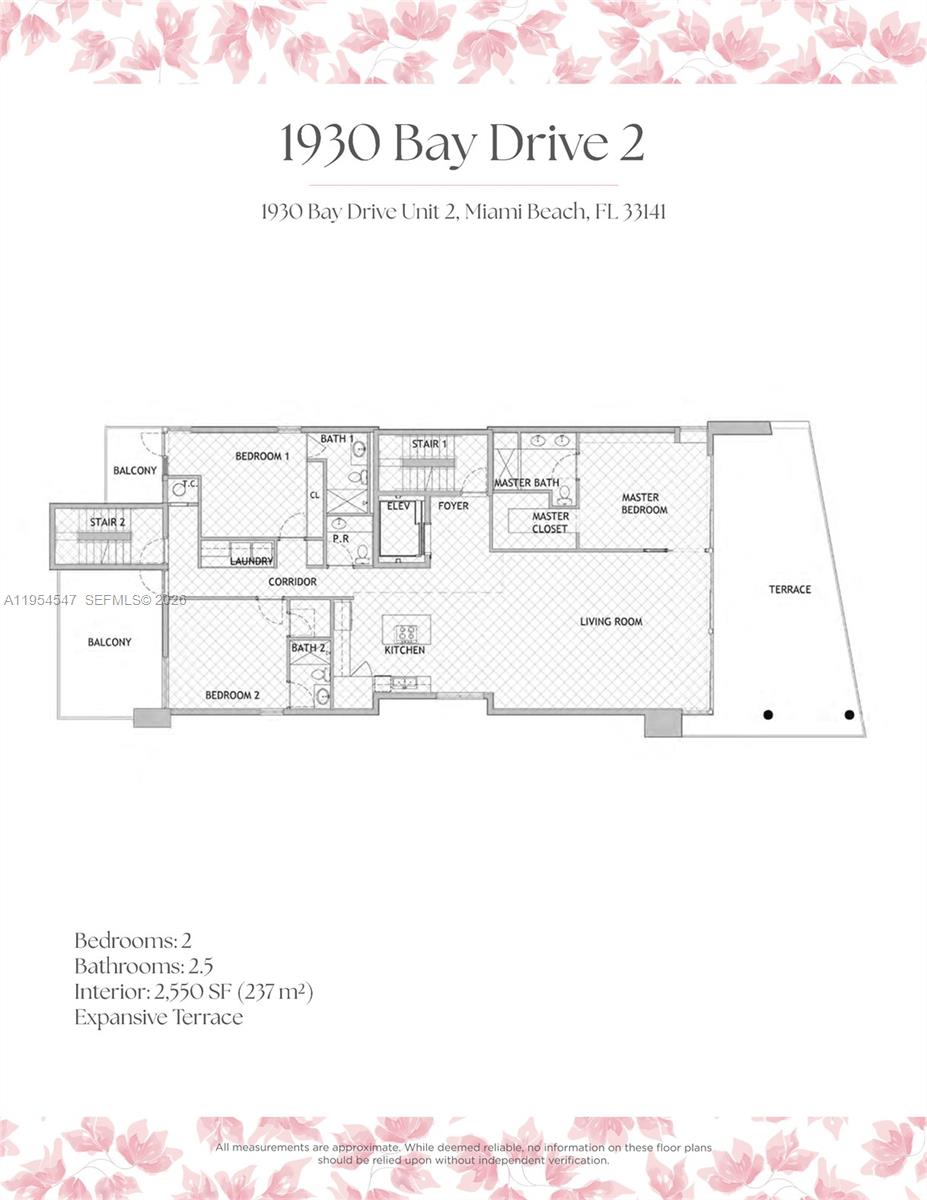 1930 Bay Dr Second Level Un #1, Miami Beach FL 33141