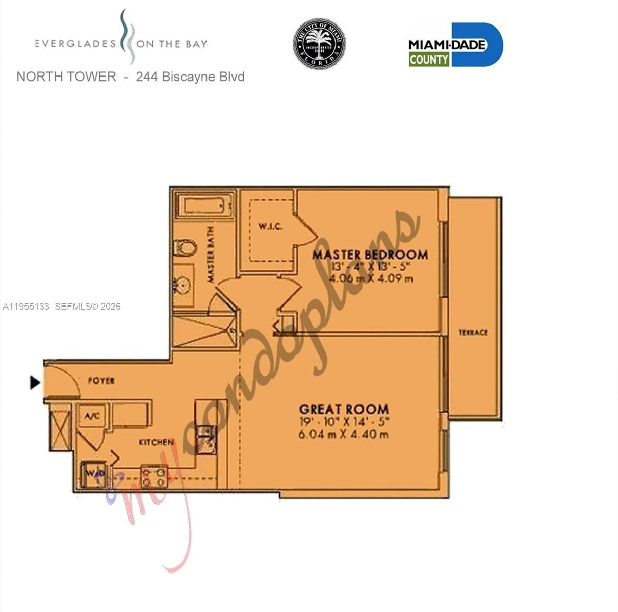 244 Biscayne Blvd #3104, Miami FL 33132