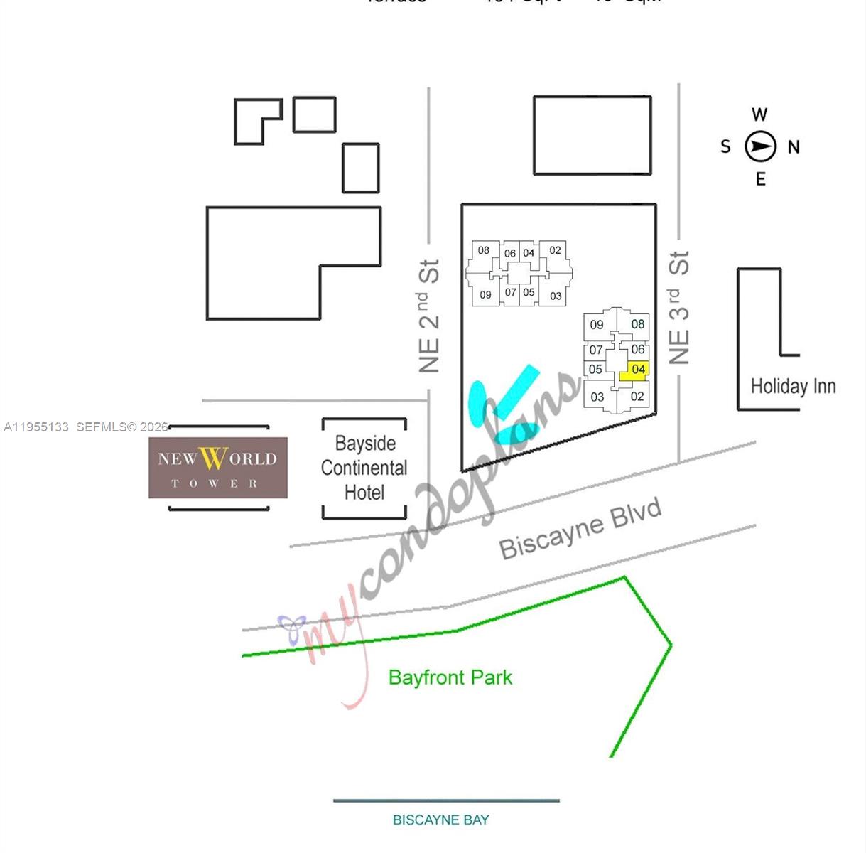 244 Biscayne Blvd #3104, Miami FL 33132