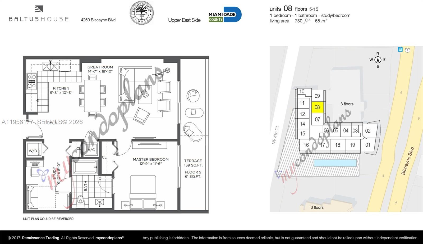 4250 Biscayne Blvd #1208, Miami FL 33137
