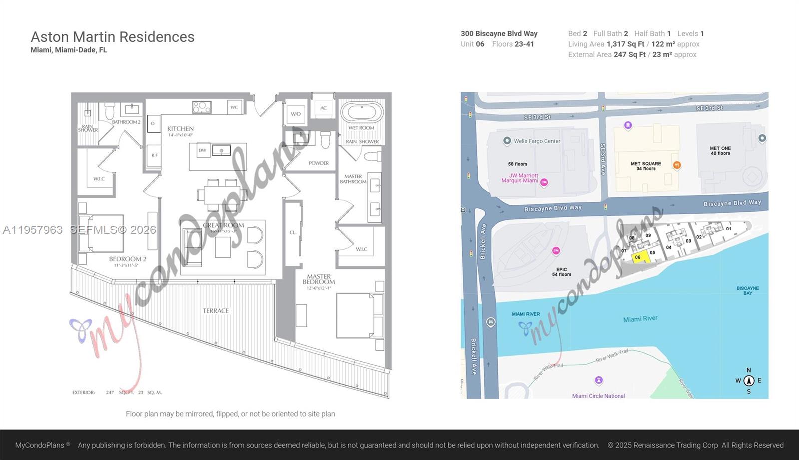 300 Biscayne Boulevard Way #3506W, Miami FL 33131