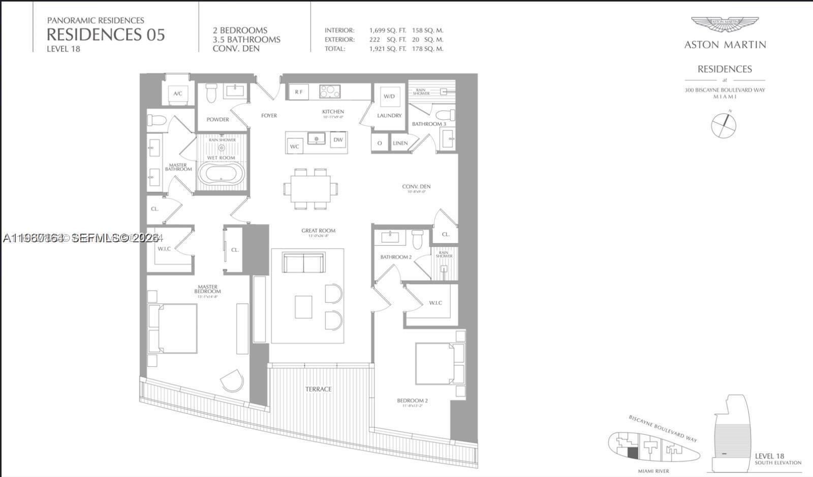 300 Biscayne Boulevard Way #2105W, Miami FL 33131