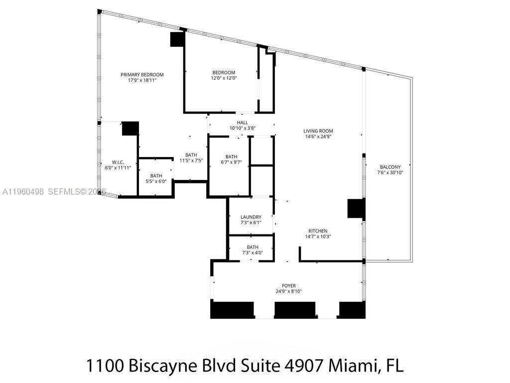 1100 Biscayne Blvd #4907, Miami FL 33132