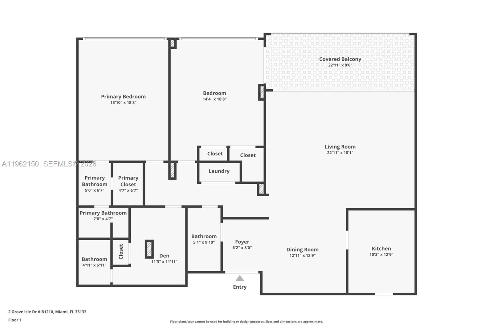 2 Grove Isle Dr #B1505, Miami FL 33133