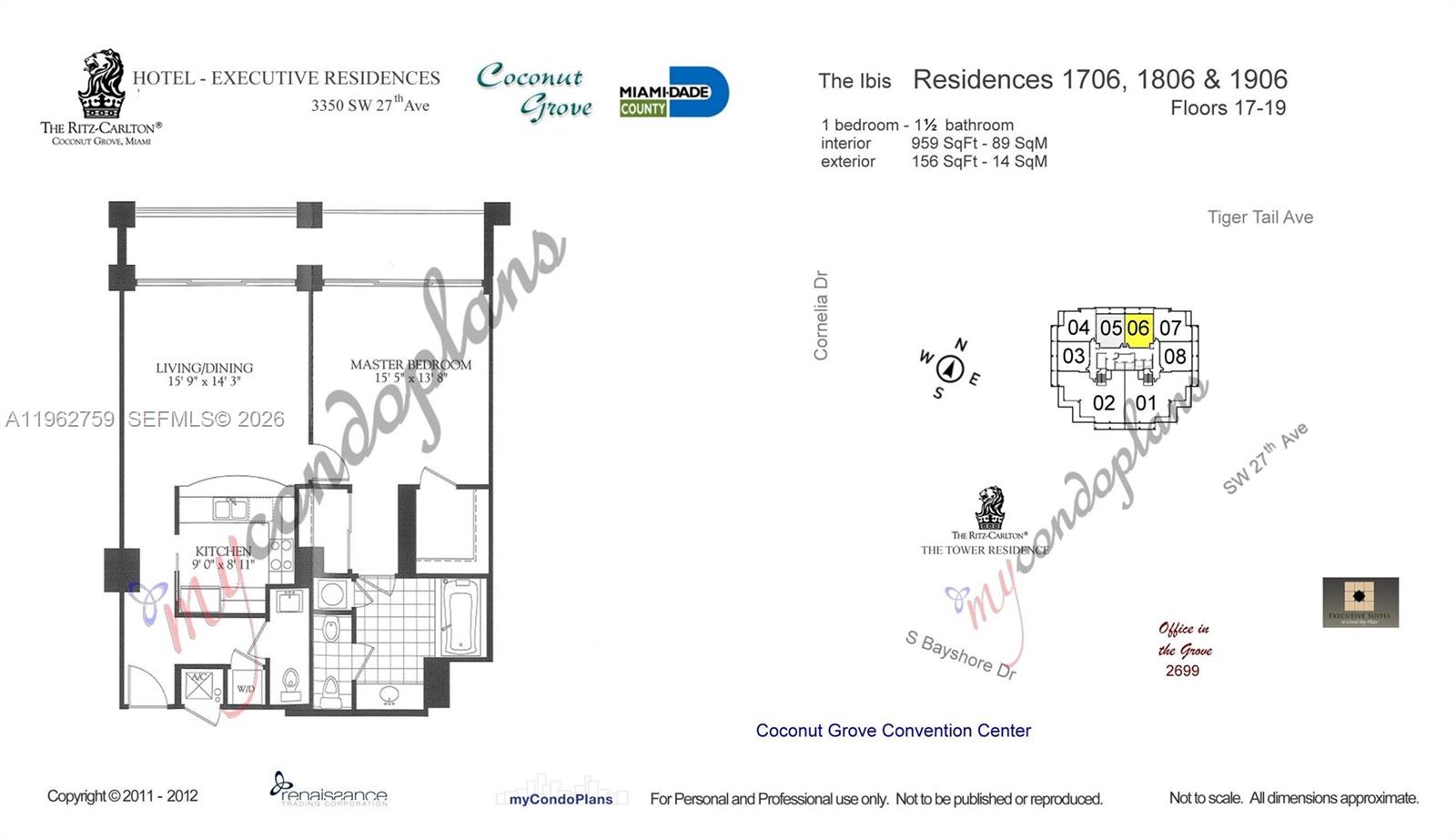 3350 SW 27th Ave #1806, Coconut Grove FL 33133