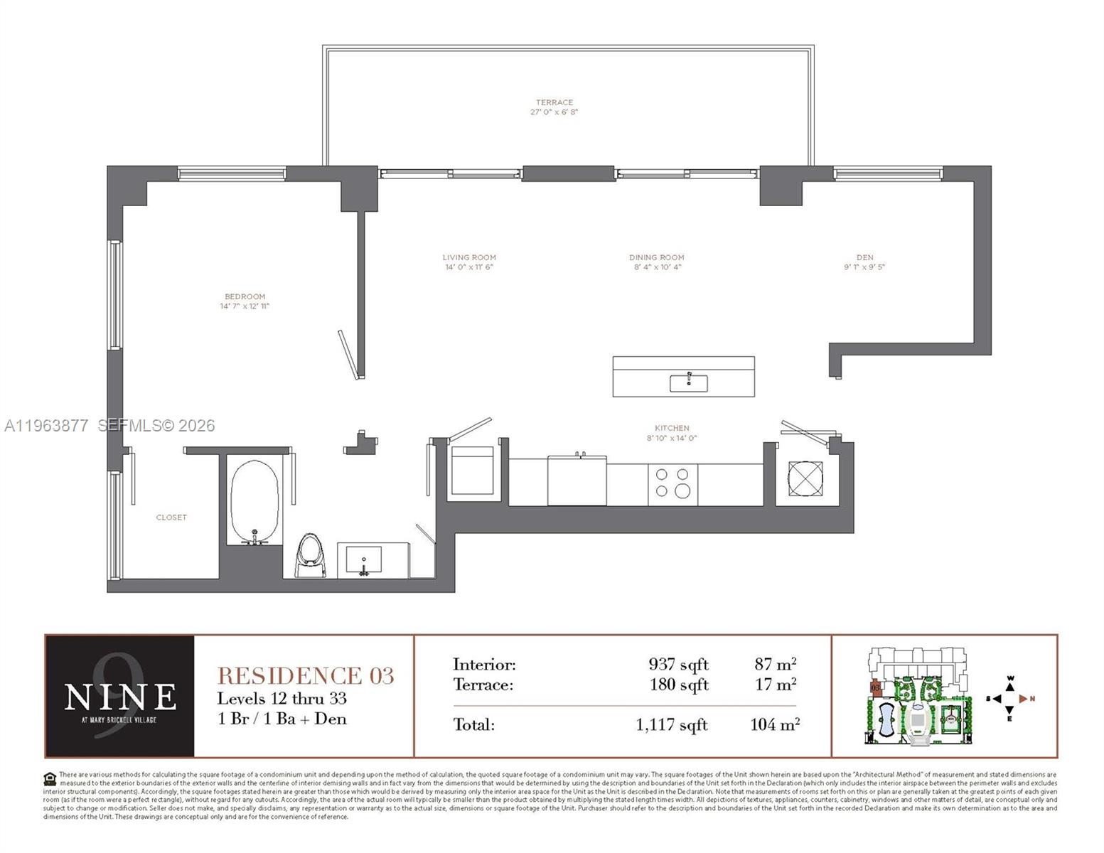 999 SW 1st Ave #2303, Miami FL 33130
