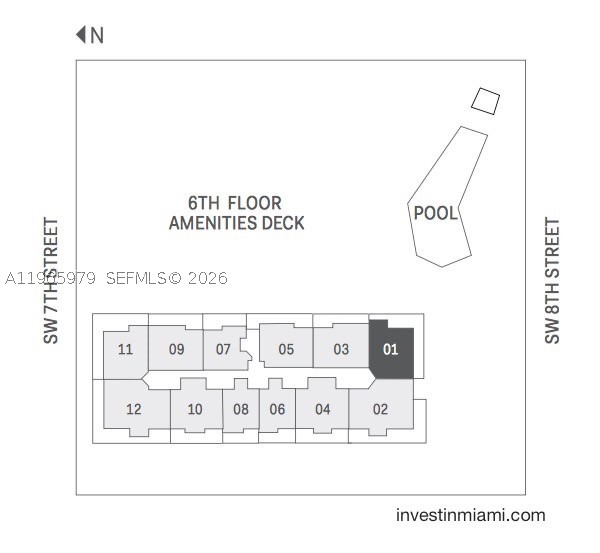 68 SE 6th St #1201, Miami FL 33131