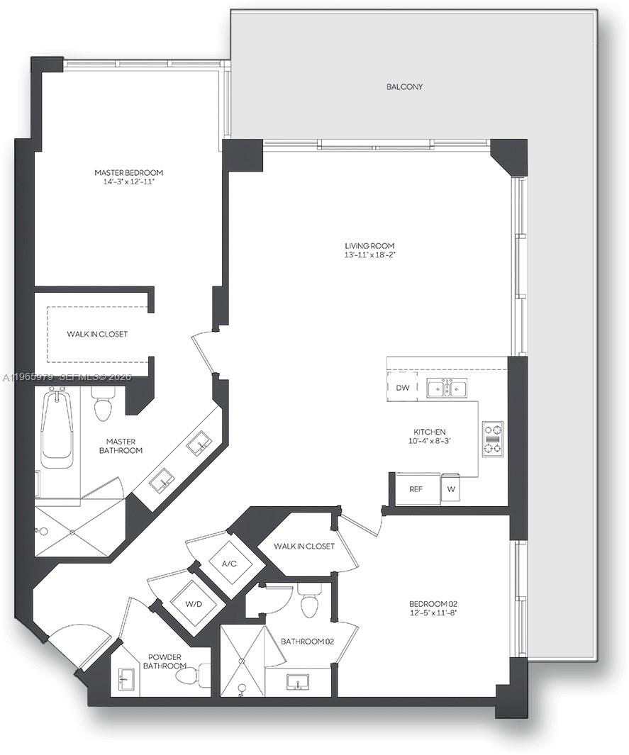 68 SE 6th St #1201, Miami FL 33131