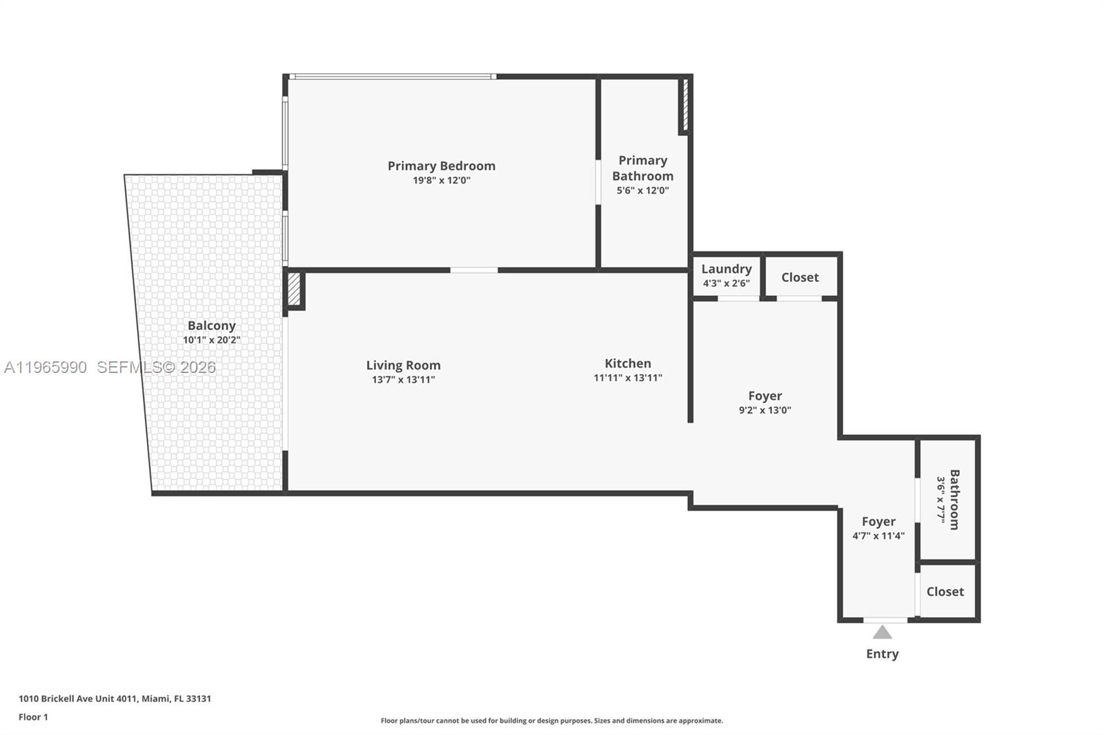 1010 Brickell Ave #4011, Miami FL 33131