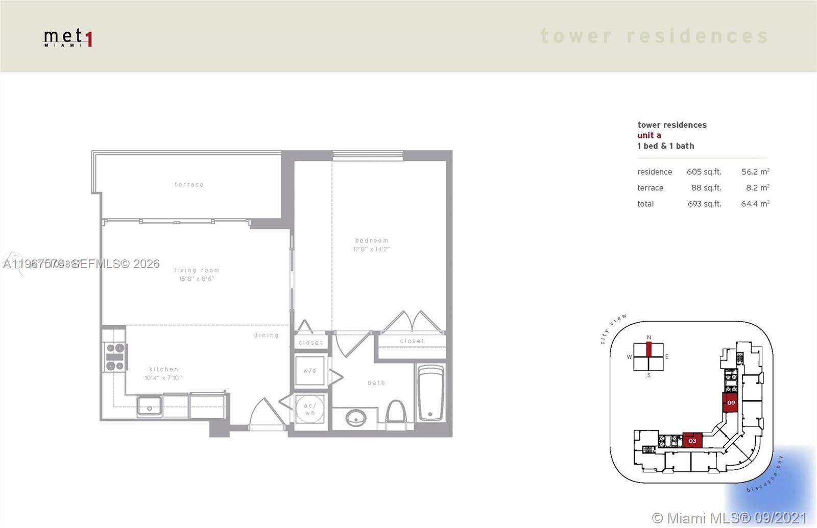 300 S Biscayne Blvd #T-3403, Miami FL 33131