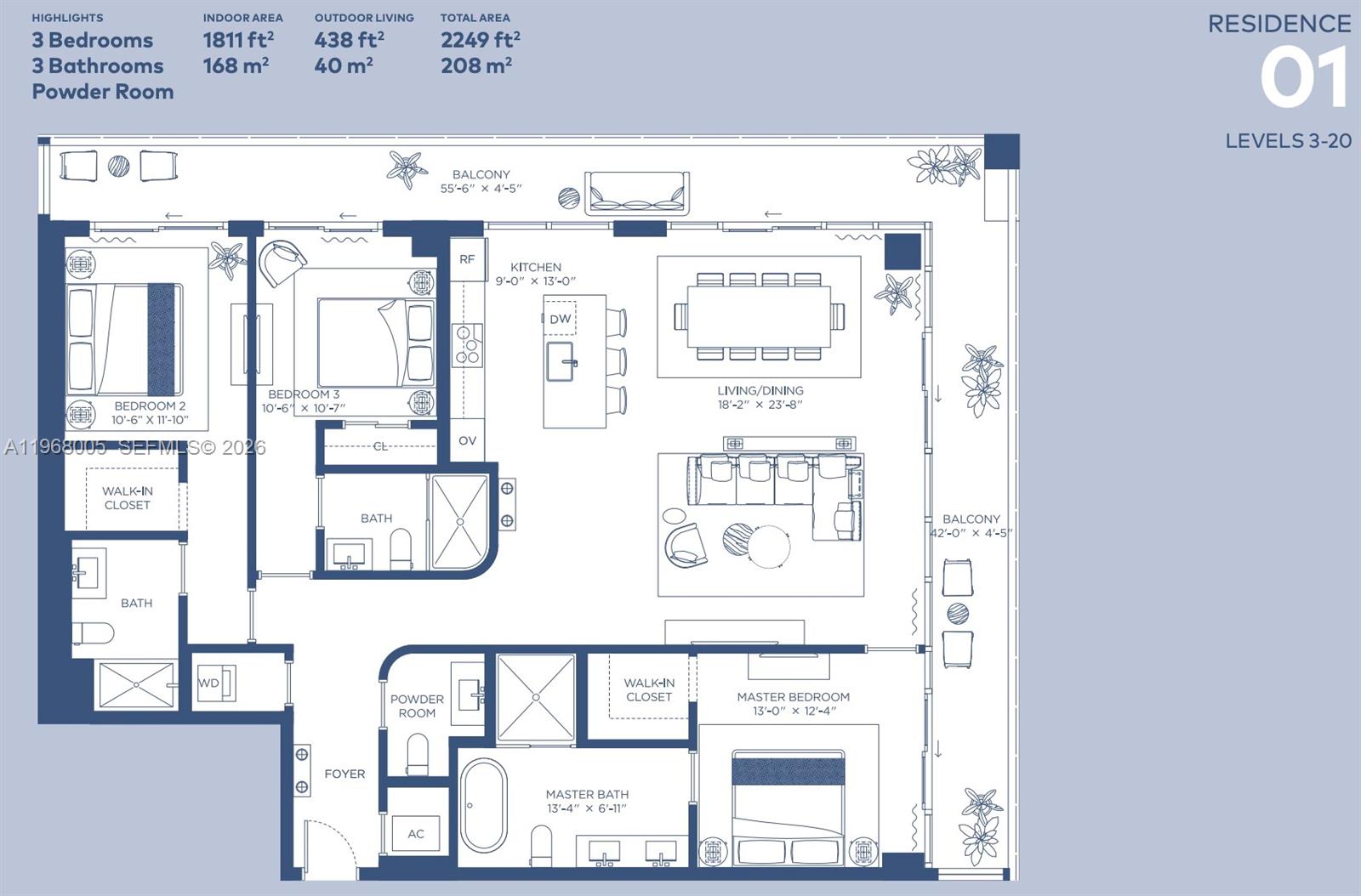 2678 Tigertail Ave #1501, Miami FL 33133