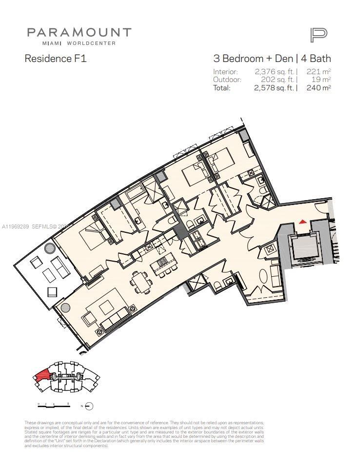 851 NE 1st Ave #1701, Miami FL 33132
