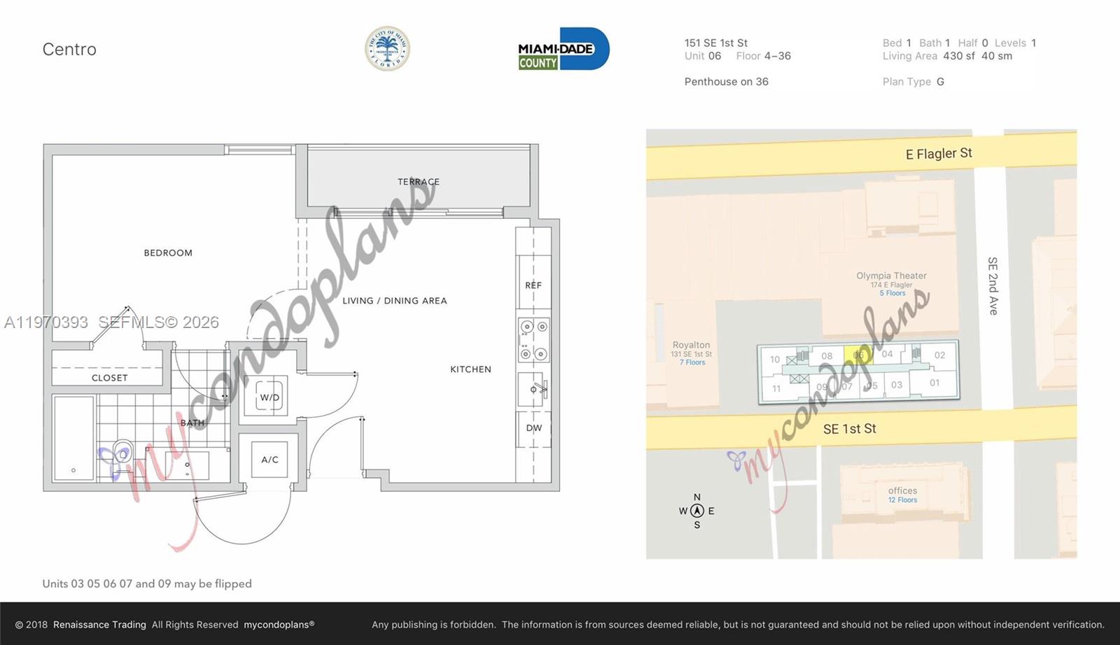 151 SE 1st St #506, Miami FL 33131