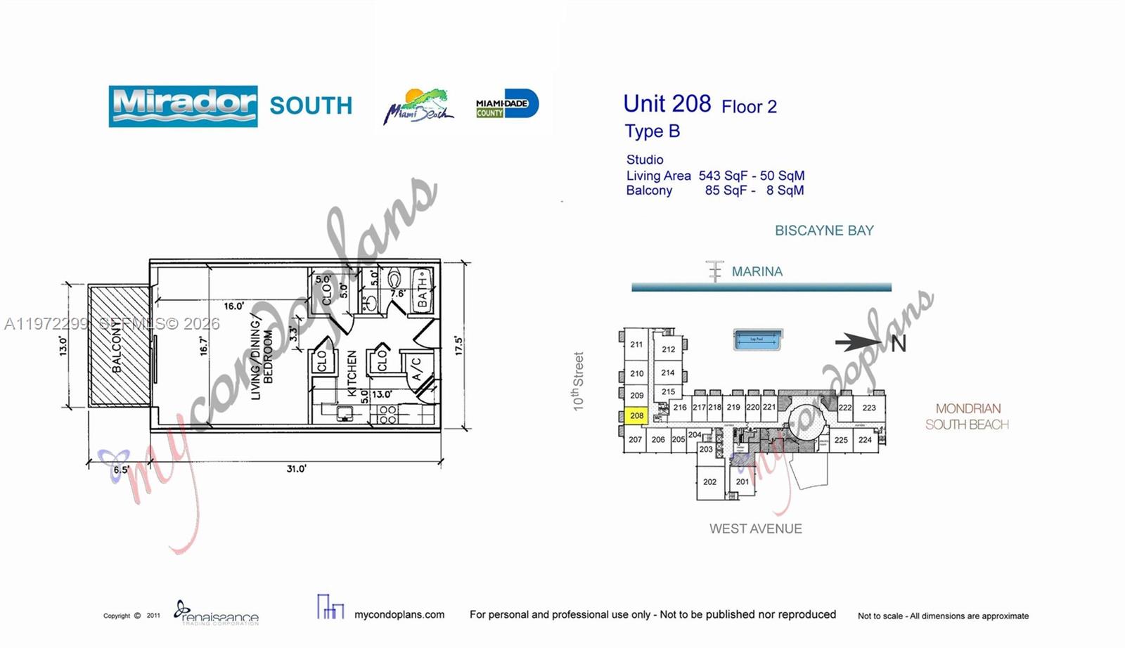 1000 West Ave #208, Miami Beach FL 33139