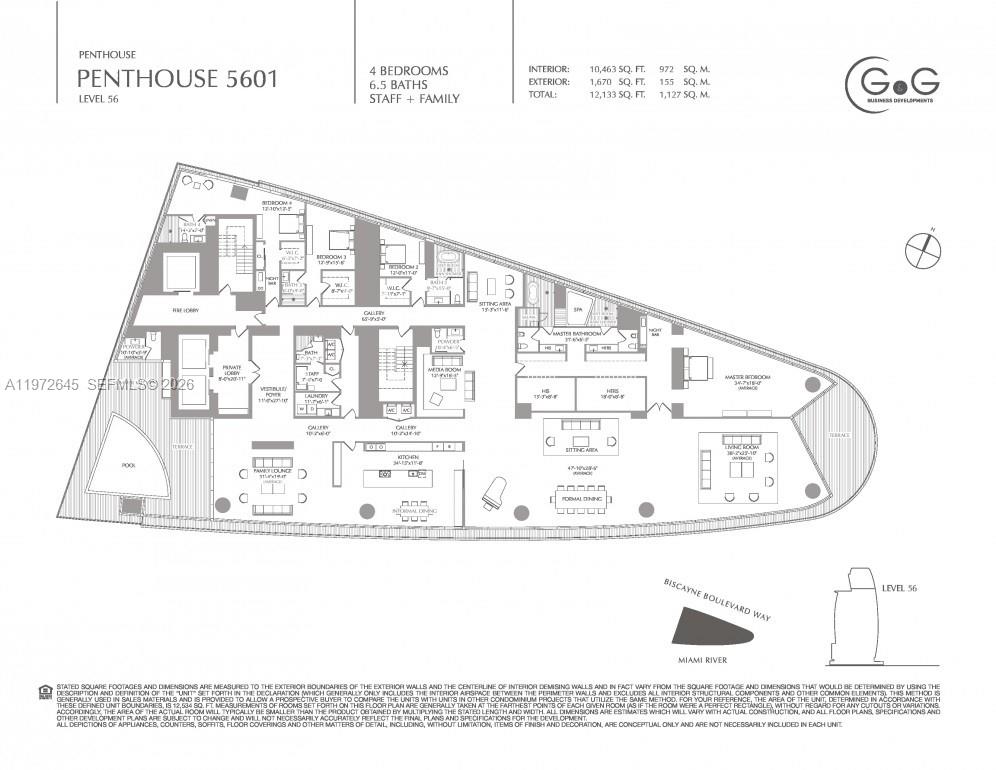 300 Biscayne Boulevard Way #PH5701, Miami FL 33131