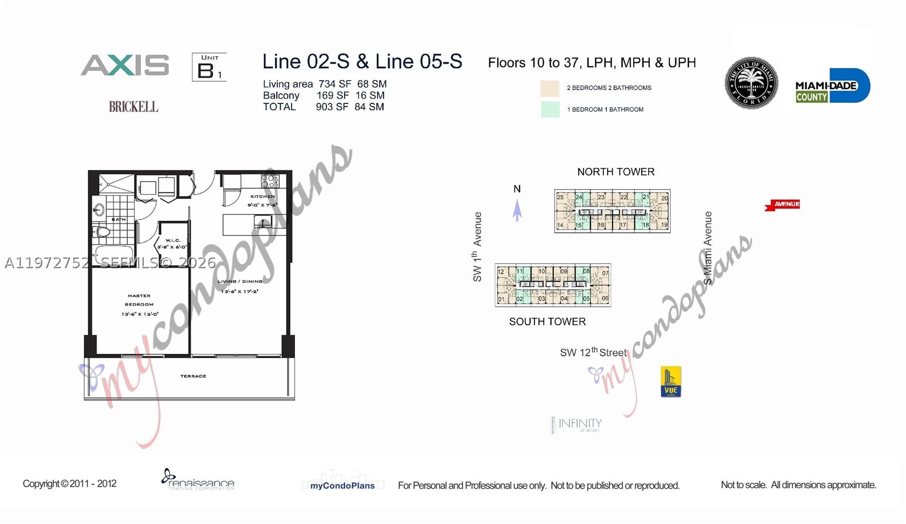 79 SW 12th St #1105-S, Miami FL 33130