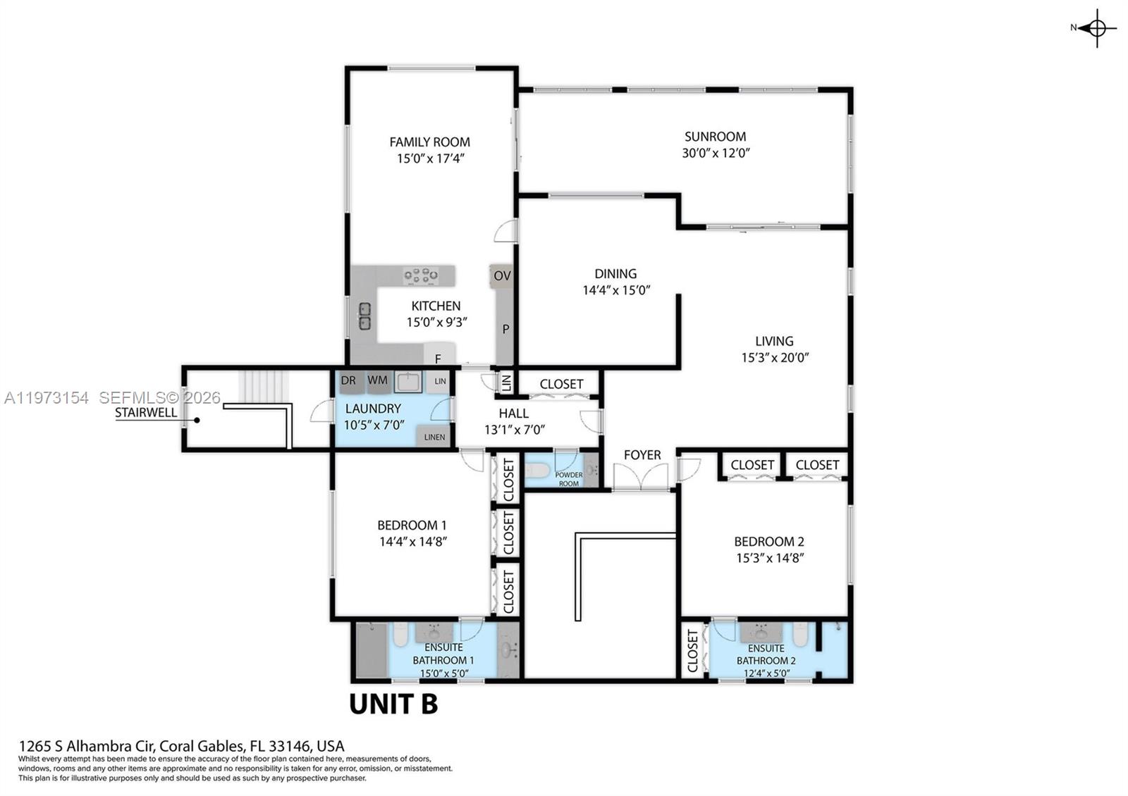 1265 S Alhambra Cir #B, Coral Gables FL 33146