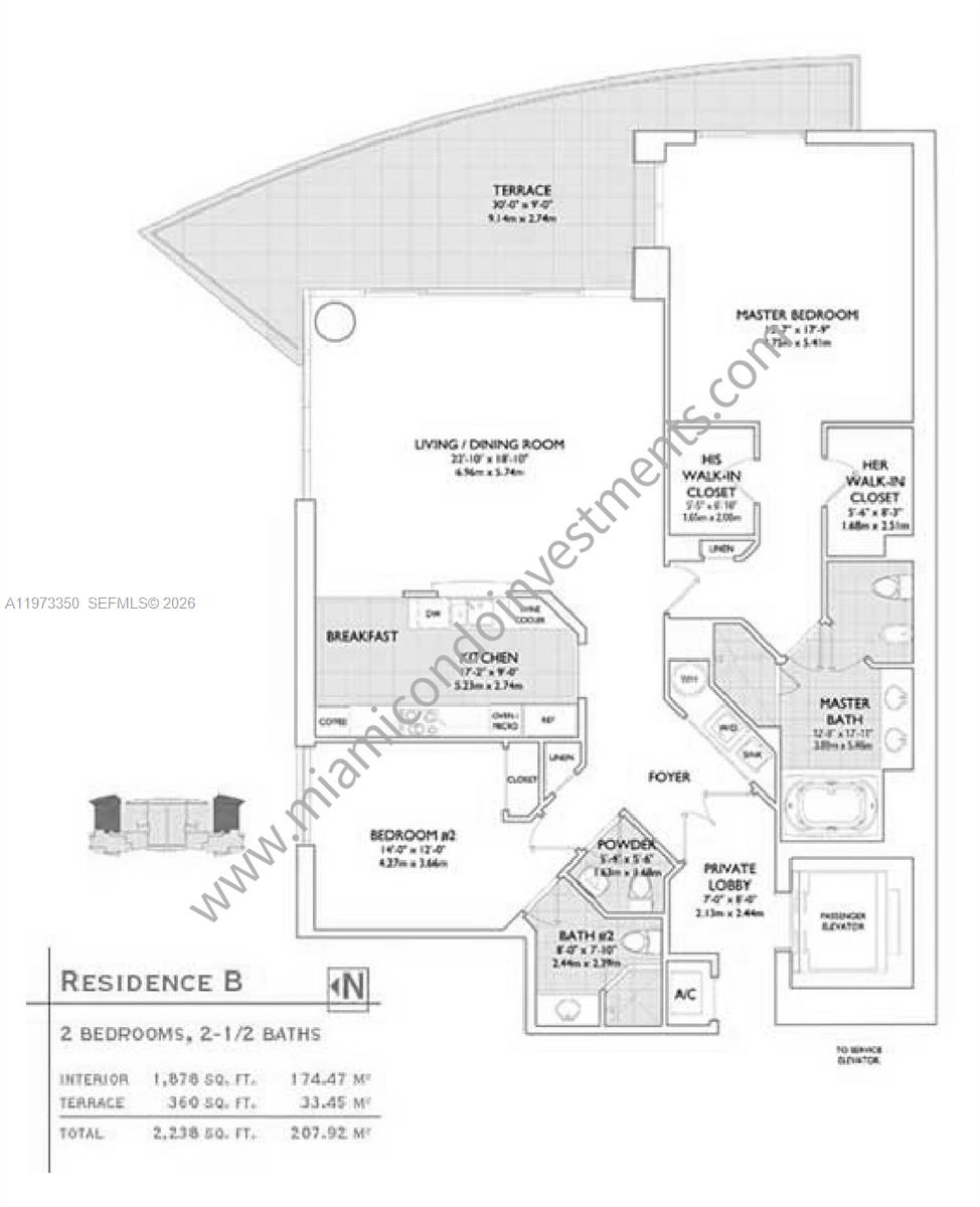 1331 Brickell Bay Dr #1801, Miami FL 33131