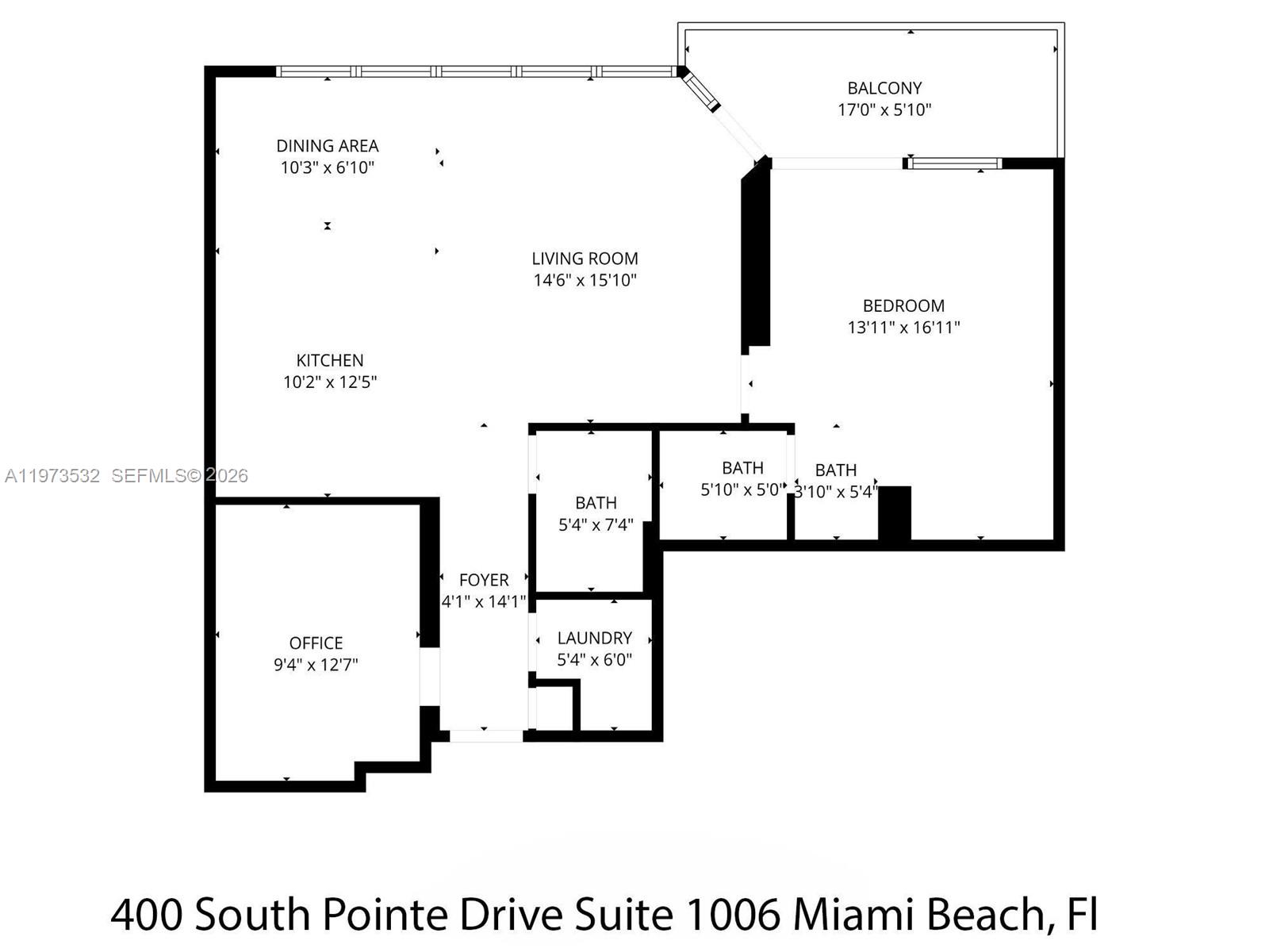400 S Pointe Dr #1006, Miami Beach FL 33139