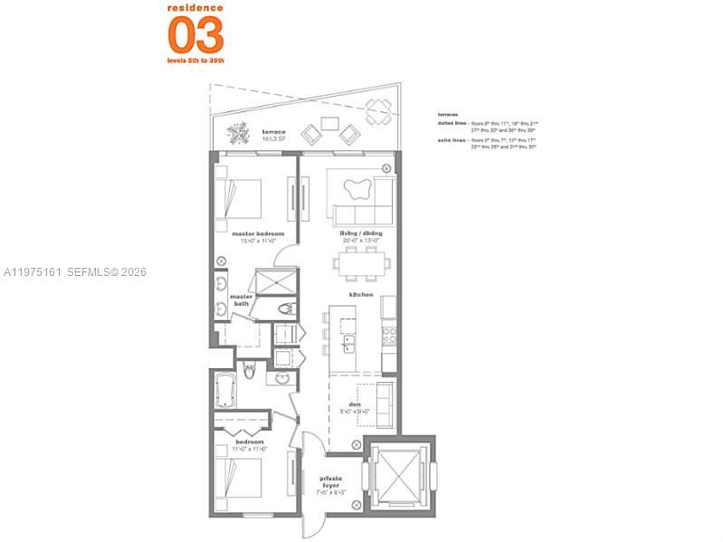 460 NE 28 ST #3203, Miami FL 33137