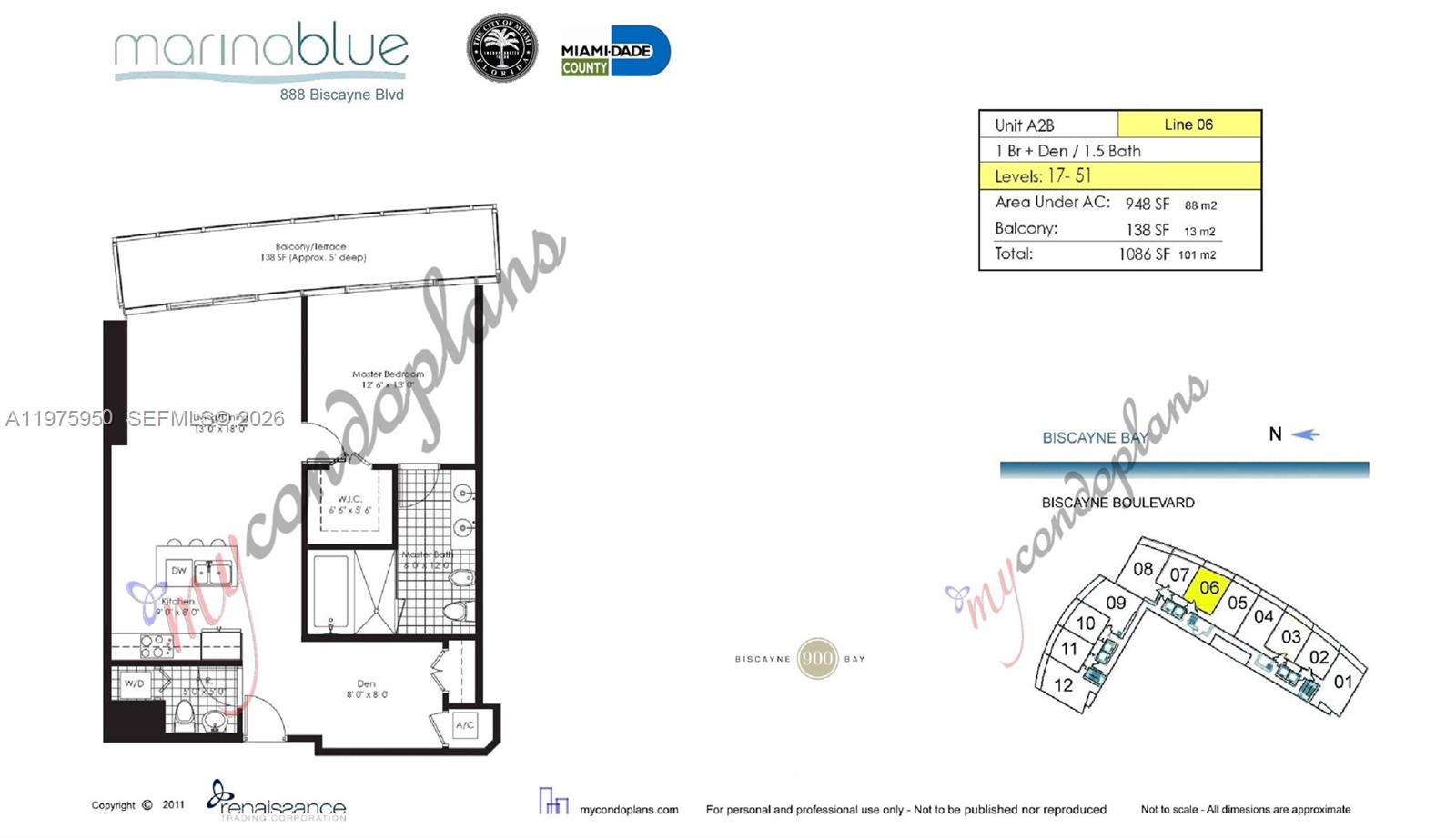 888 Biscayne Blvd #4806, Miami FL 33132