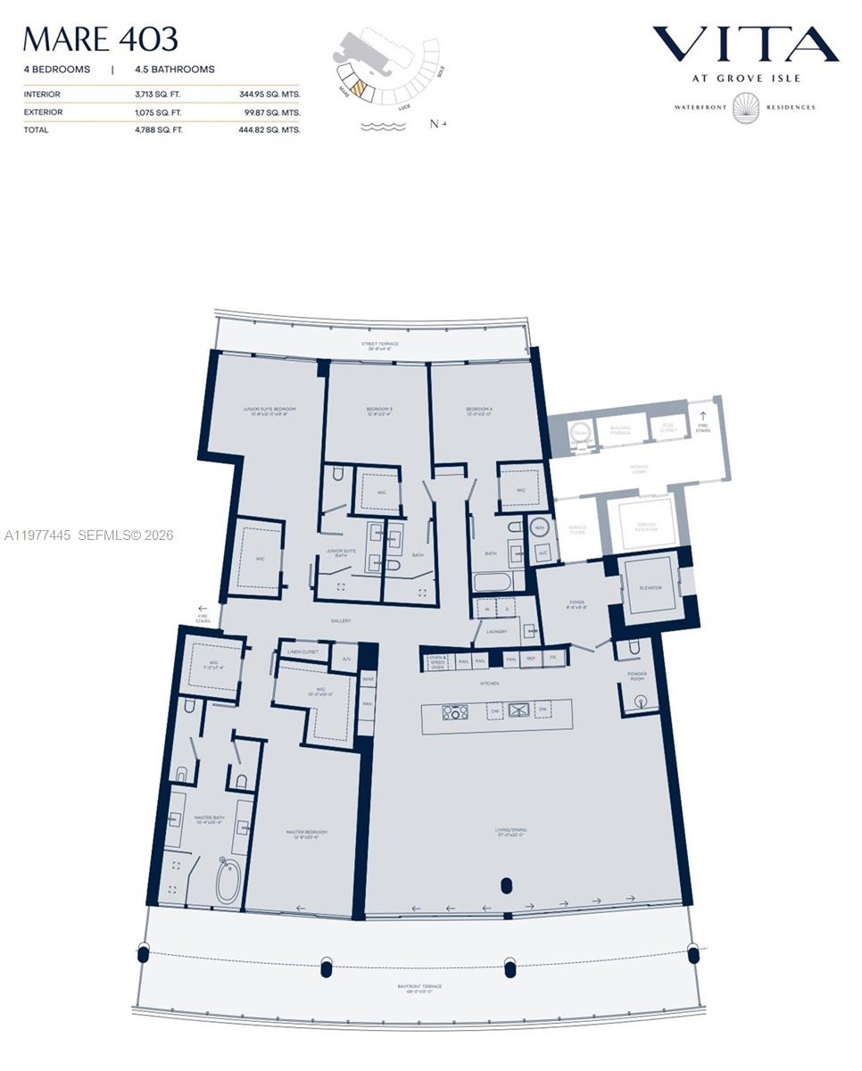 5 GROVE ISLE DR #M403, Coconut Grove FL 33133