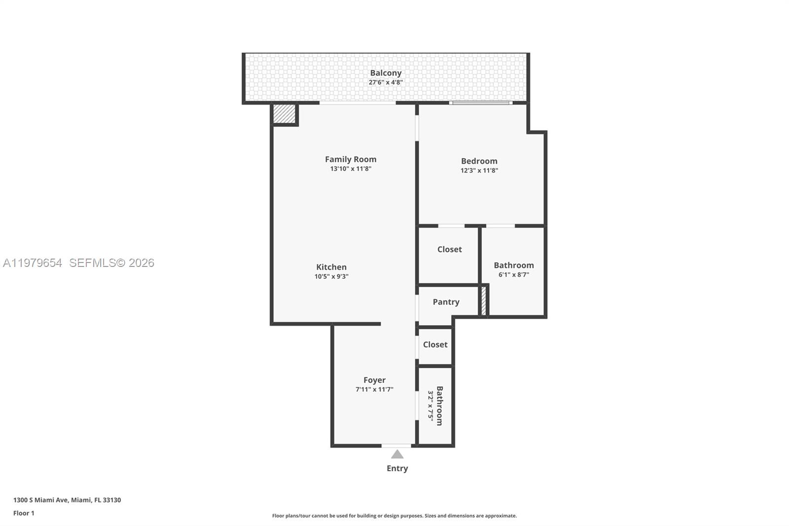 1300 S Miami Ave #2508, Miami FL 33130
