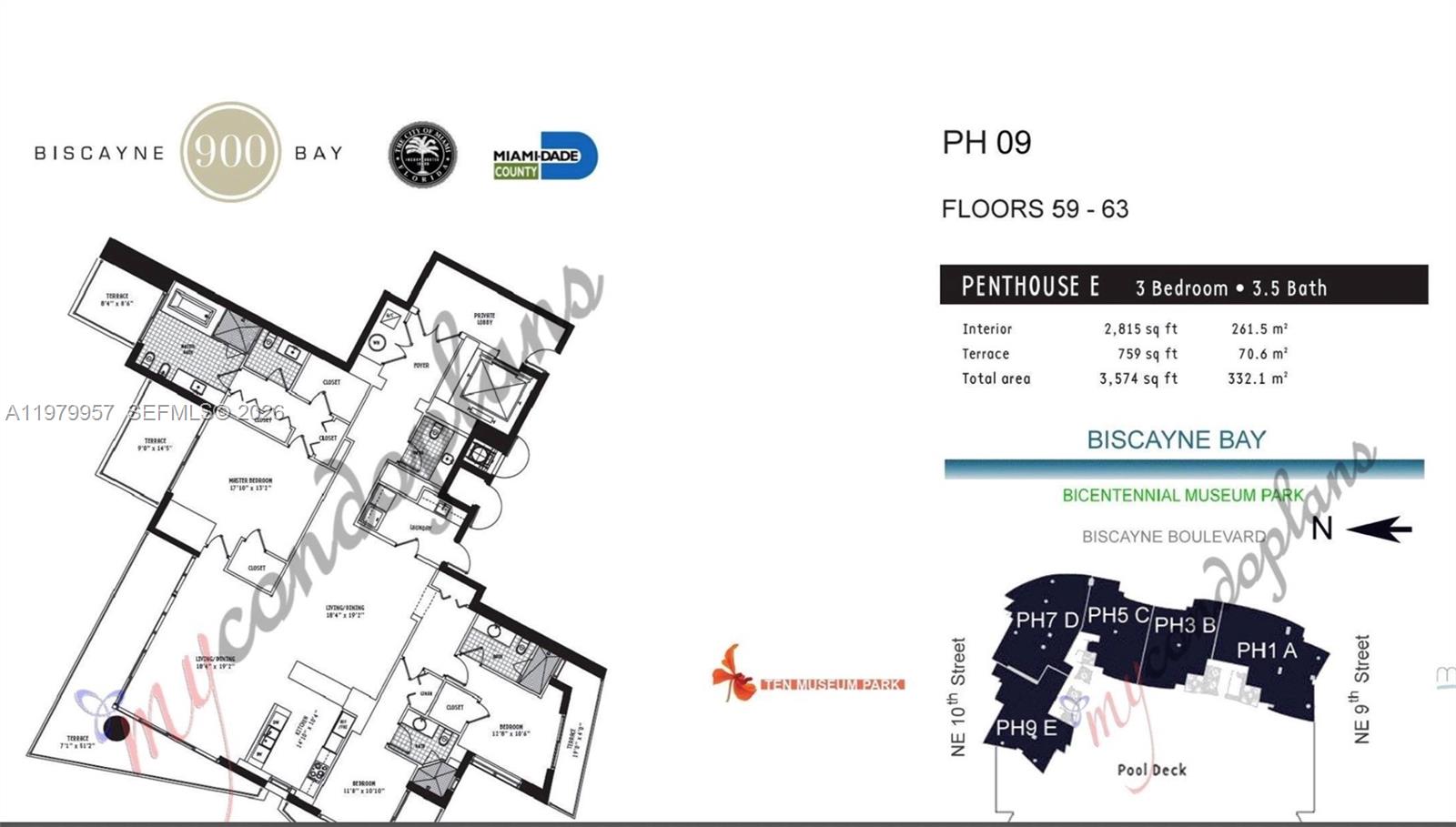 900 Biscayne Blvd #PH6109, Miami FL 33132