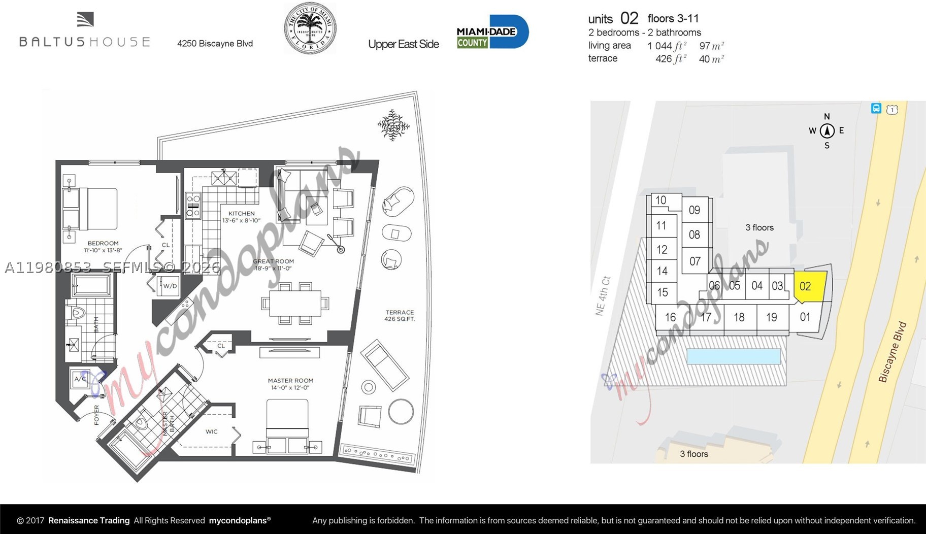 4250 Biscayne Blvd #502, Miami FL 33137