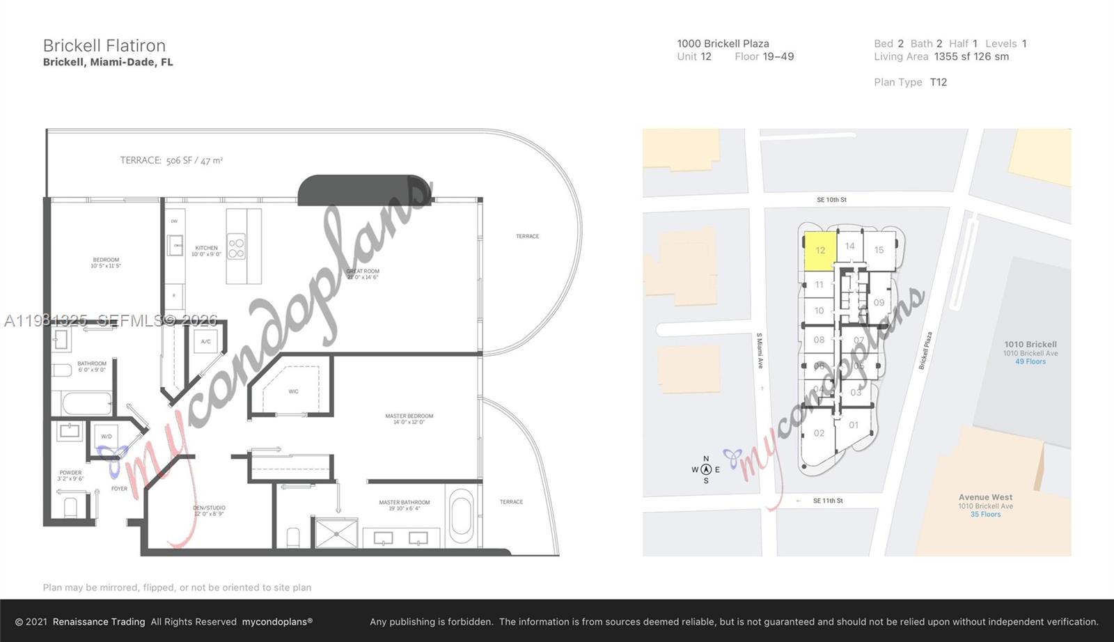 1000 Brickell Plz #2912, Miami FL 33131