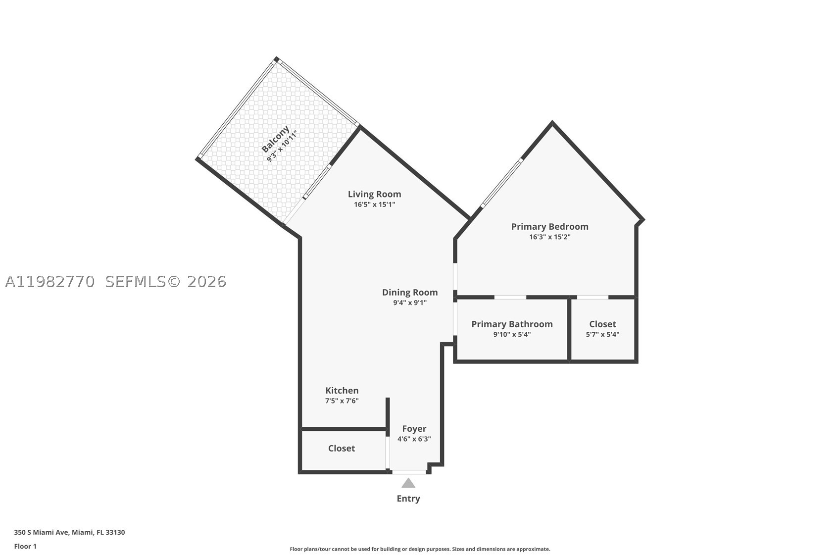 350 S Miami Ave #2412, Miami FL 33130