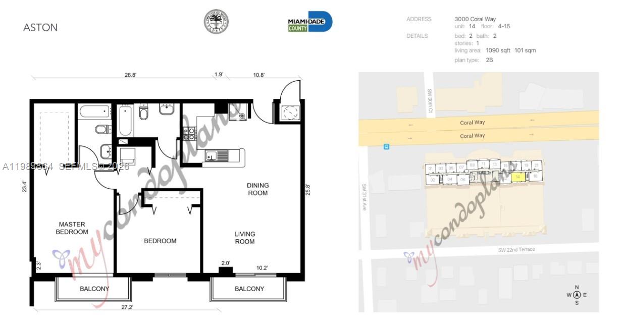 3000 Coral Way #1114, Miami FL 33145