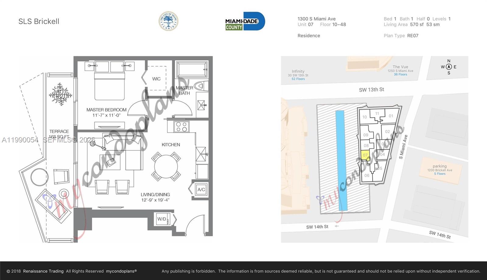 1300 S Miami Ave #1607, Miami FL 33130