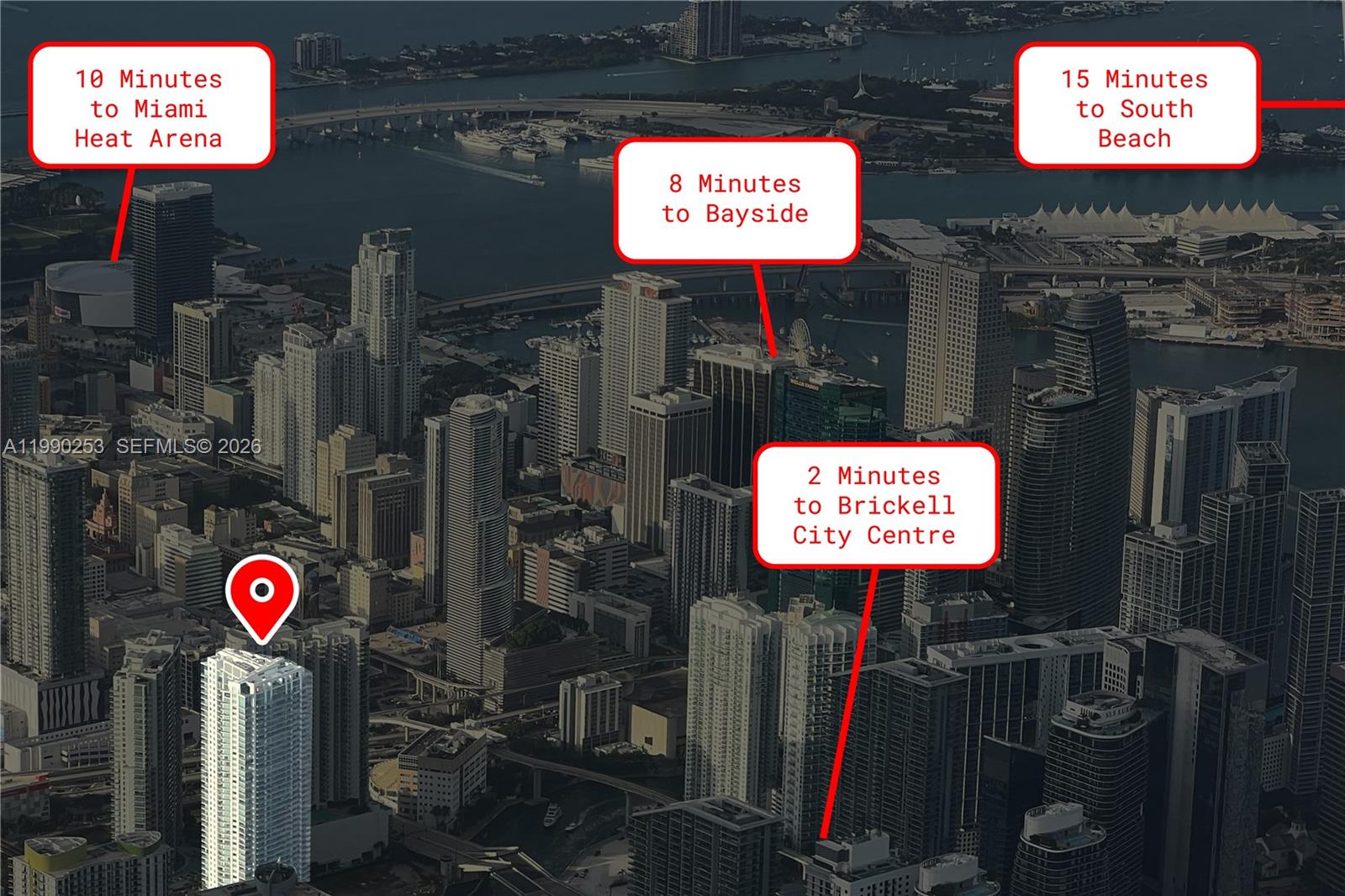 92 SW 3rd St #2802, Miami FL 33130