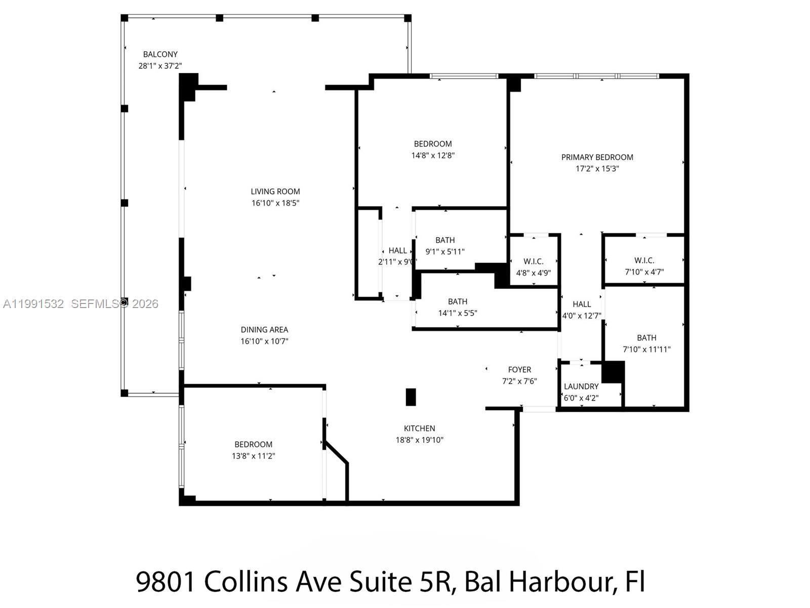 9801 Collins Ave #5R, Bal Harbour FL 33154