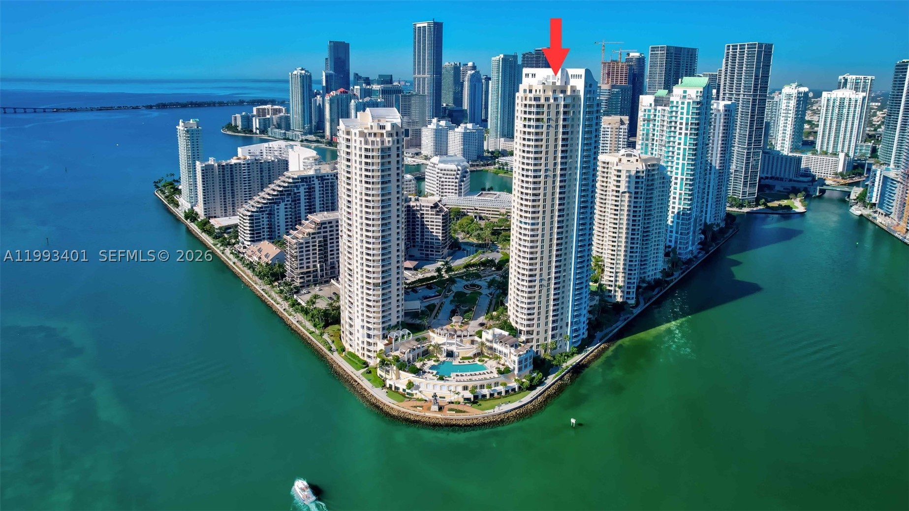 848 Brickell Key Dr #2605, Miami FL 33131