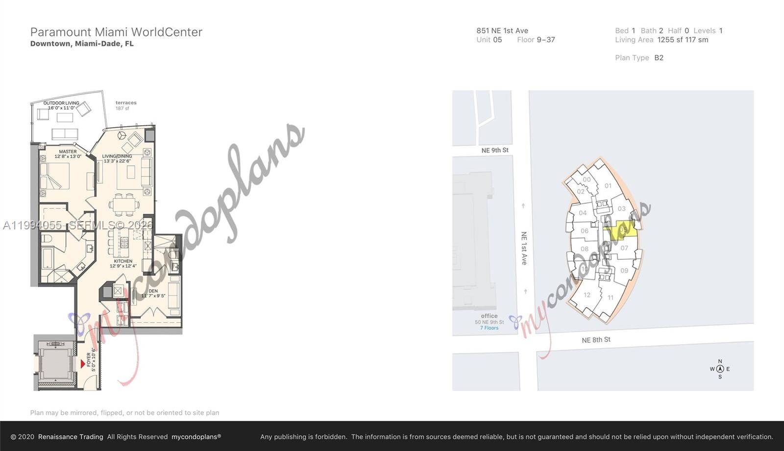 851 NE 1st Ave #1205, Miami FL 33132