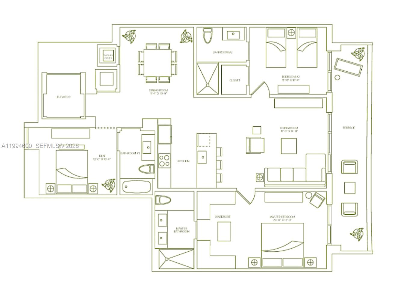 1010 Brickell Av #4203, Miami FL 33131