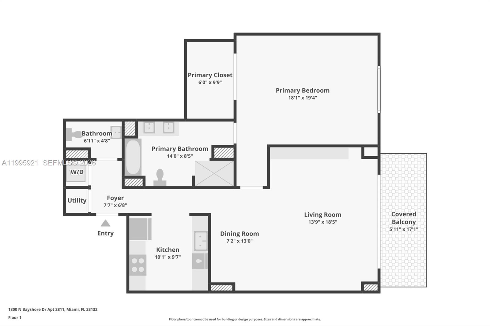 1800 N Bayshore Dr #2811, Miami FL 33132