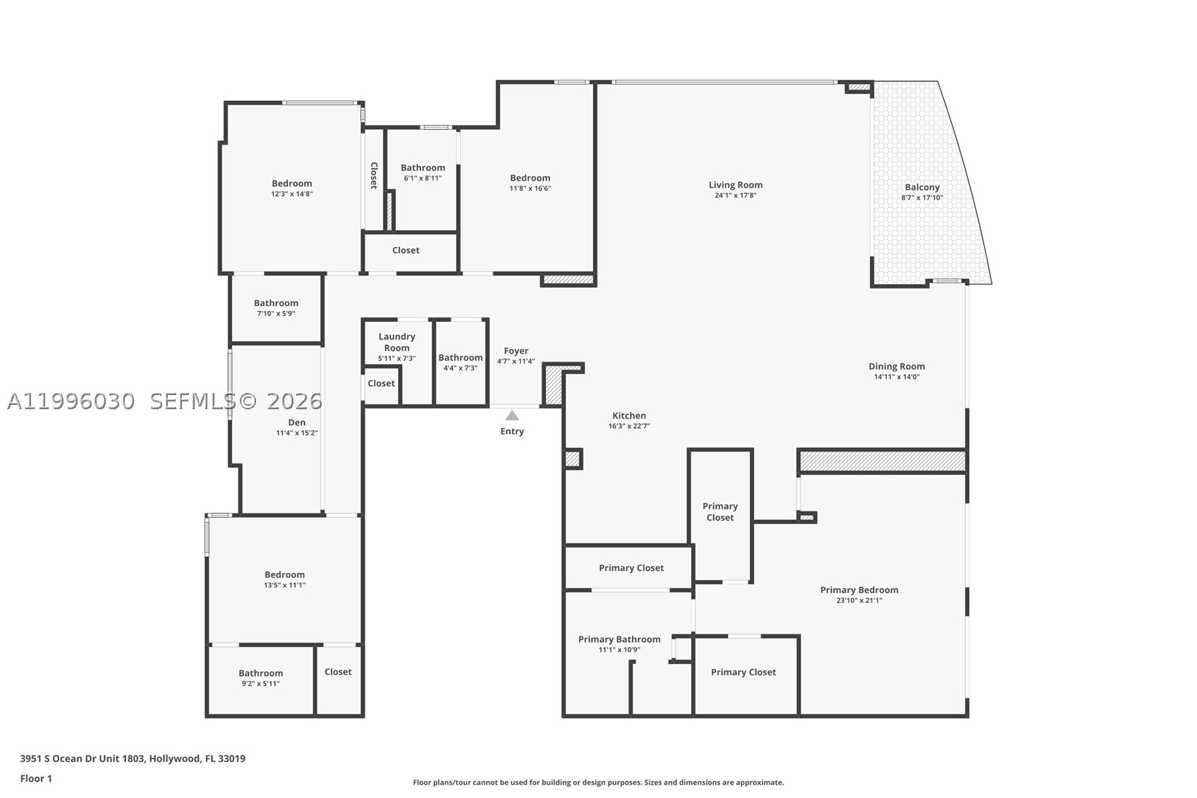 3951 S Ocean Dr #1803, Hollywood FL 33019
