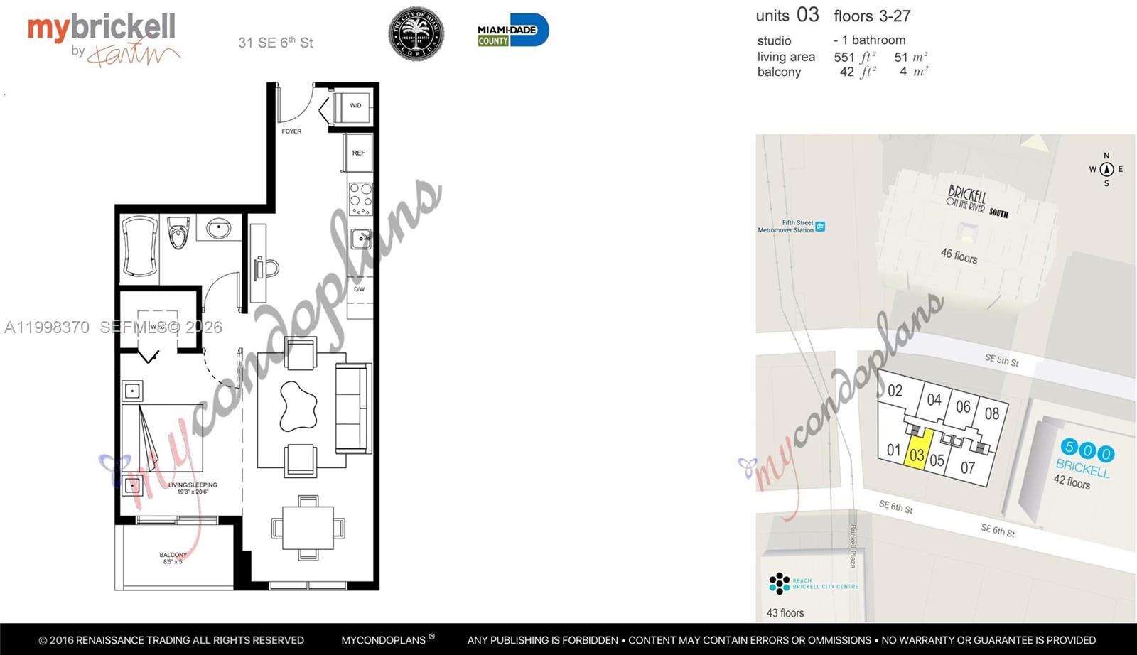 31 SE 6th St #303, Miami FL 33131