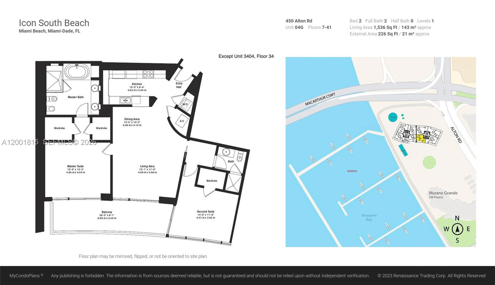 450 Alton Rd #2704, Miami Beach FL 33139