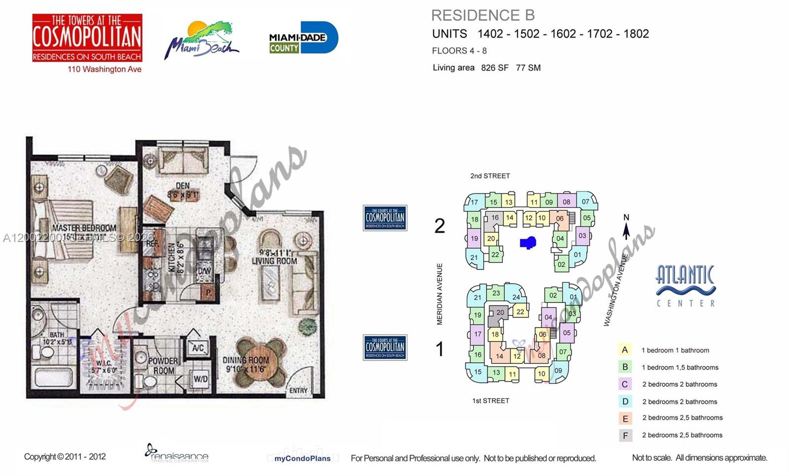 110 Washington Ave #1502, Miami Beach FL 33139