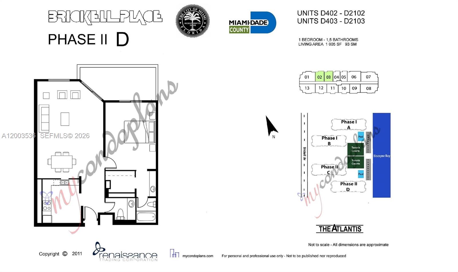 1925 Brickell Ave #1003, Miami FL 33129