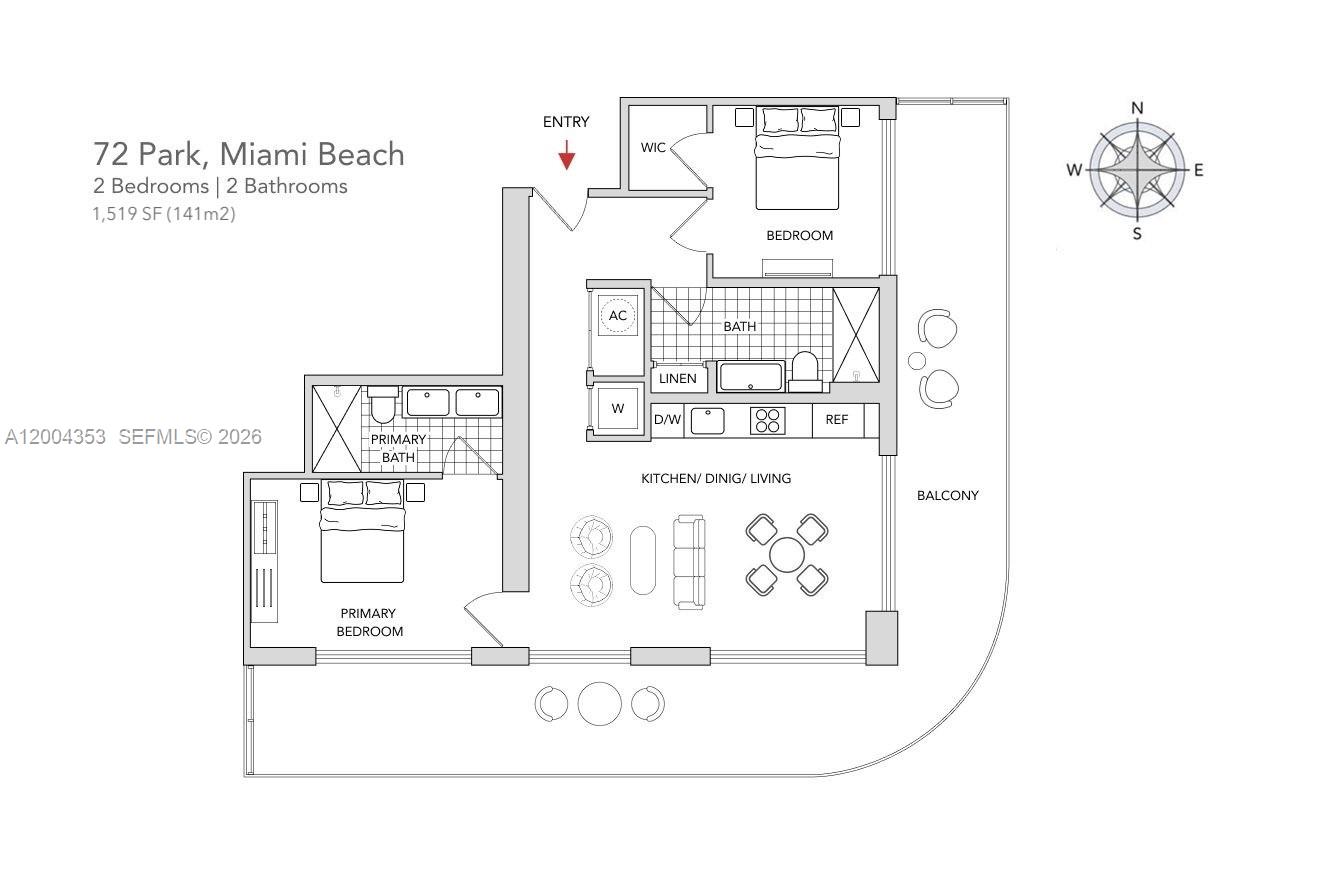 580 72nd St #1702, Miami Beach FL 33141
