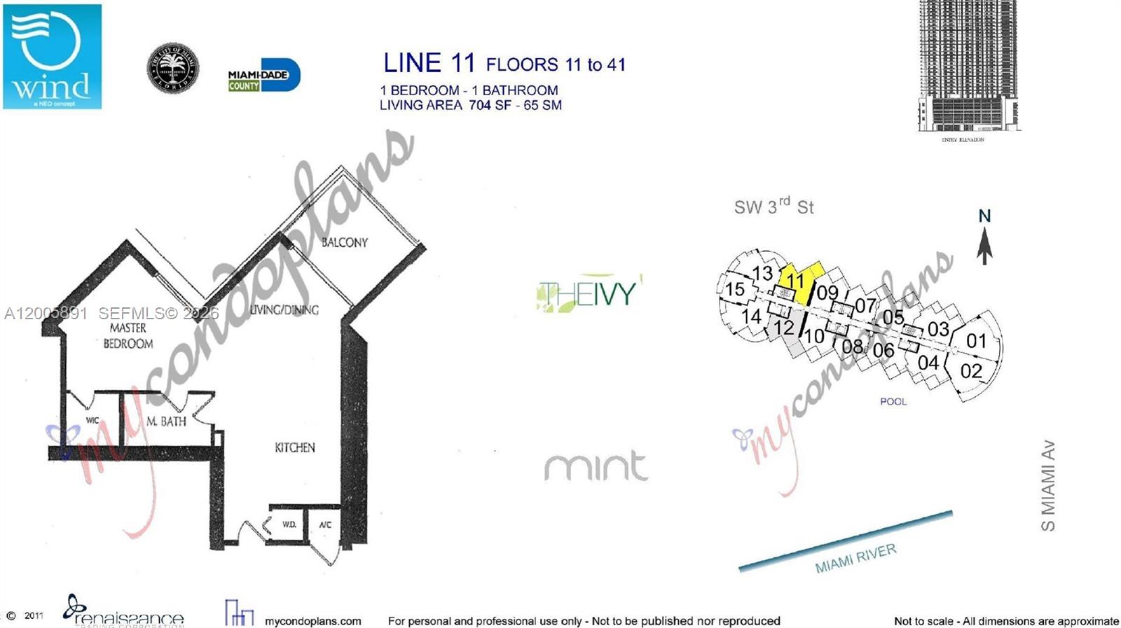 350 S Miami Ave #3111, Miami FL 33130